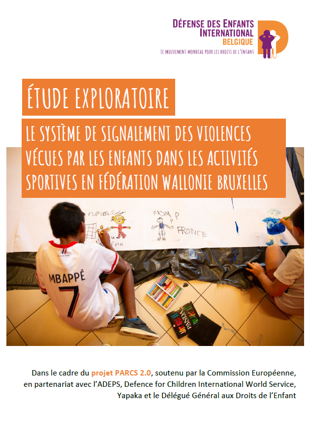 Etude exploratoire - Le système de signalement des violences vécues par les enfants dans les activités sportives en fédération Wallonie-Bruxelles